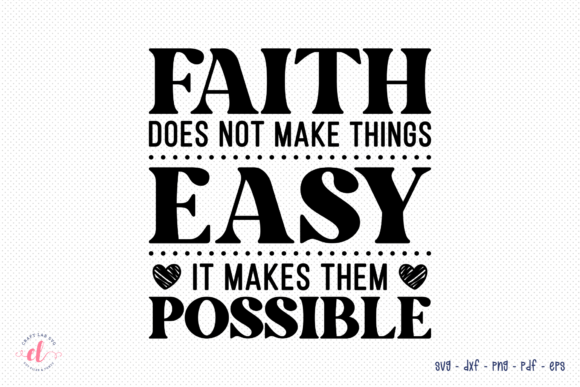 Review: Faith Does Not Make Thing Easy SVG for Embroidery