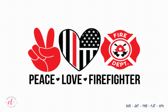 Review: Peace Love Firefighter SVG for Embroidery